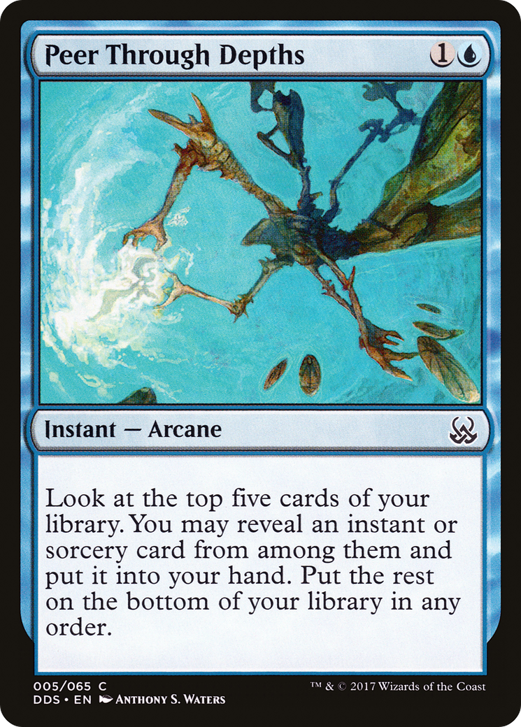 Image of Peer Through Depths (DDS-005) - Duel Decks: Mind vs. Might