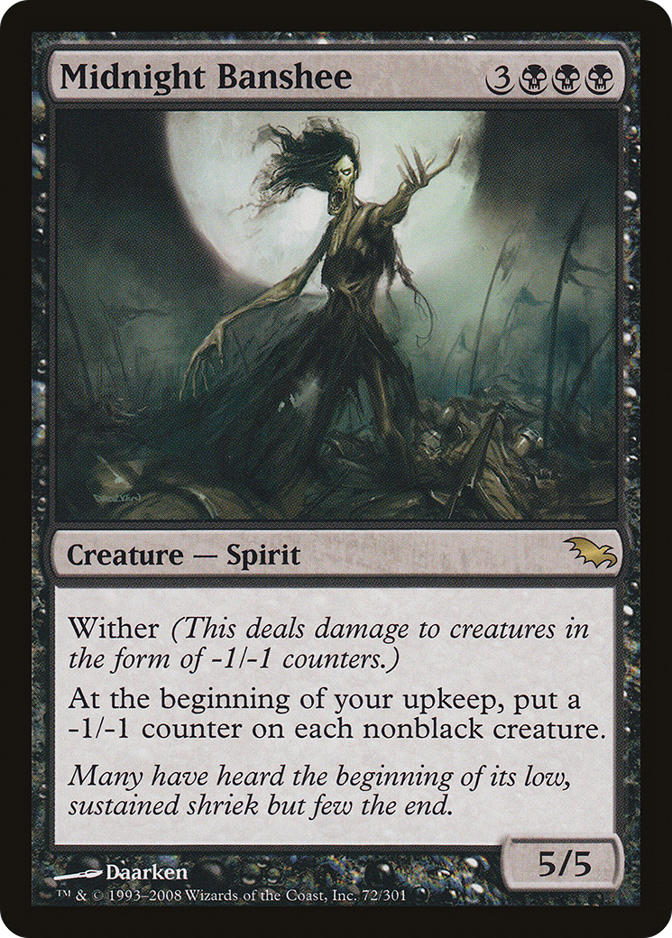 Image of Midnight Banshee (SHM-072) - Shadowmoor Foil