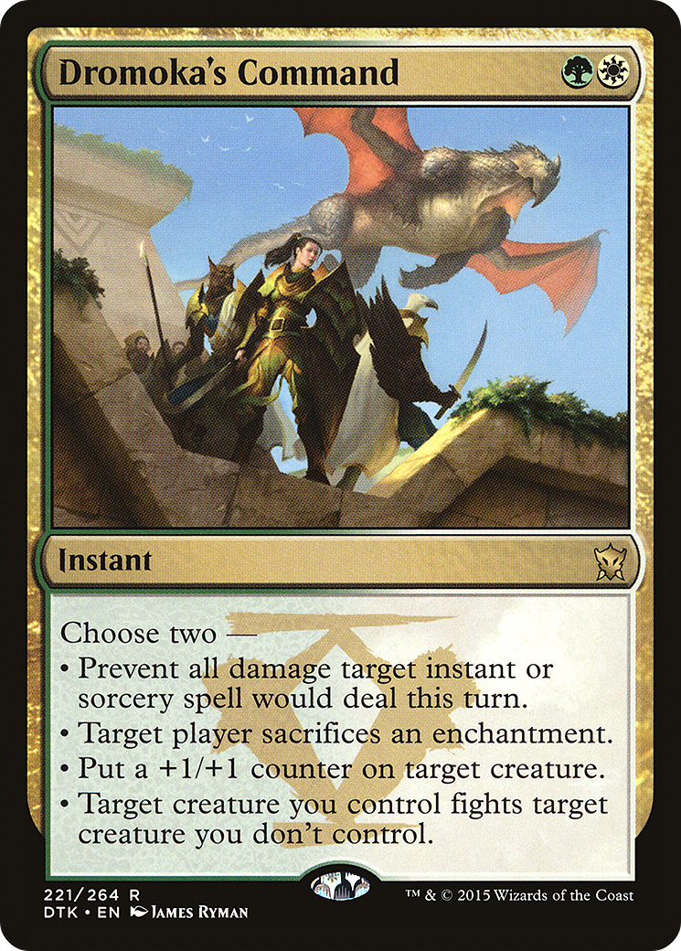 Image of Dromoka's Command (DTK-221) - Dragons of Tarkir Foil