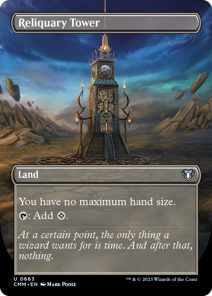 Image of Reliquary Tower (Borderless) (CMM-663) - Commander Masters (Borderless) Foil
