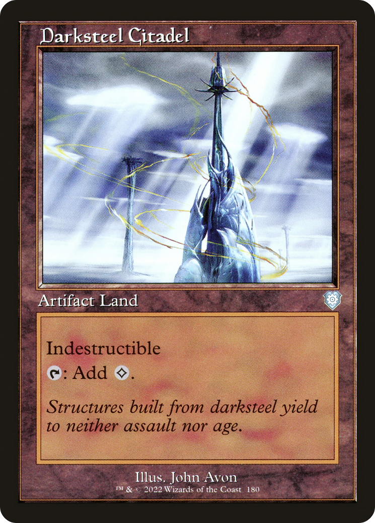 Image of Darksteel Citadel (Retro Frame) (BRC-180) - The Brothers' War Commander