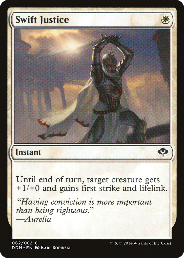 Image of Swift Justice (DDN-062) - Duel Decks: Speed vs. Cunning