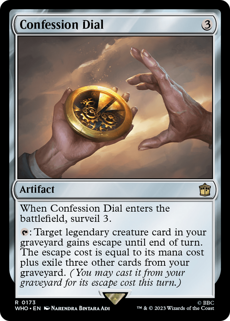 Image of Confession Dial (WHO-173) - Doctor Who Foil