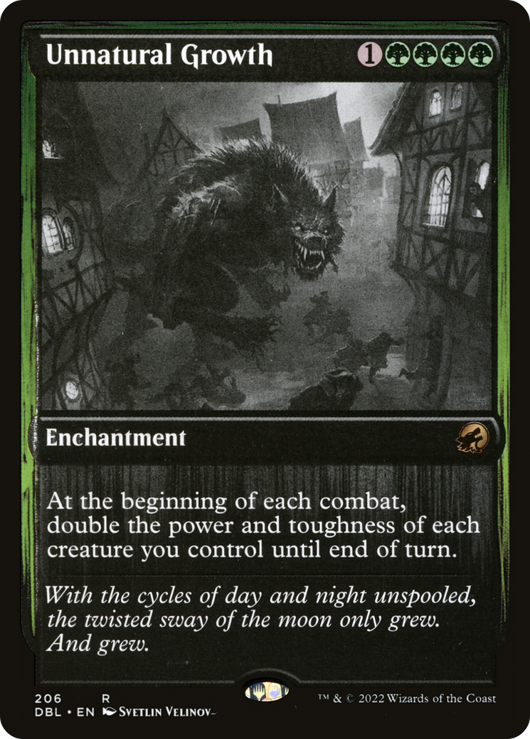 Image of Unnatural Growth (DBL-206) - Innistrad: Double Feature Foil