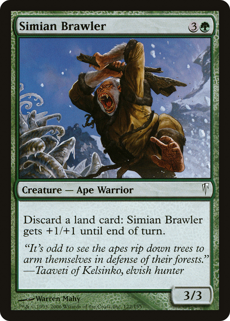 Image of Simian Brawler (CSP-122) - Coldsnap Foil