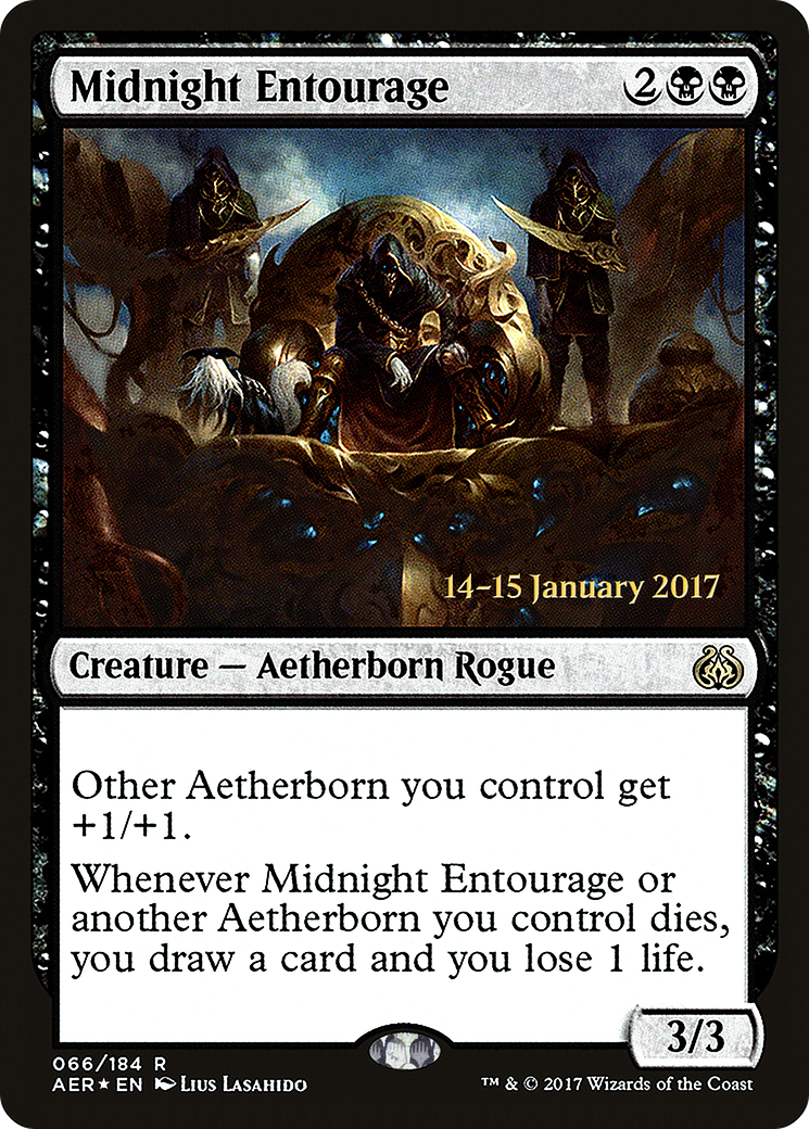Image of Midnight Entourage (PRE-066) - Aether Revolt Promos Foil