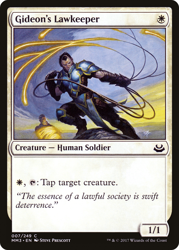 Image of Gideon's Lawkeeper (MM3-007) - Modern Masters 2017 Foil