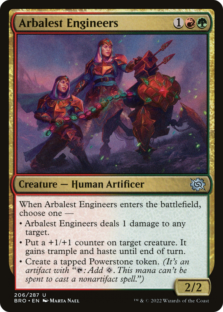 Image of Arbalest Engineers (BRO-206) - The Brothers' War Foil