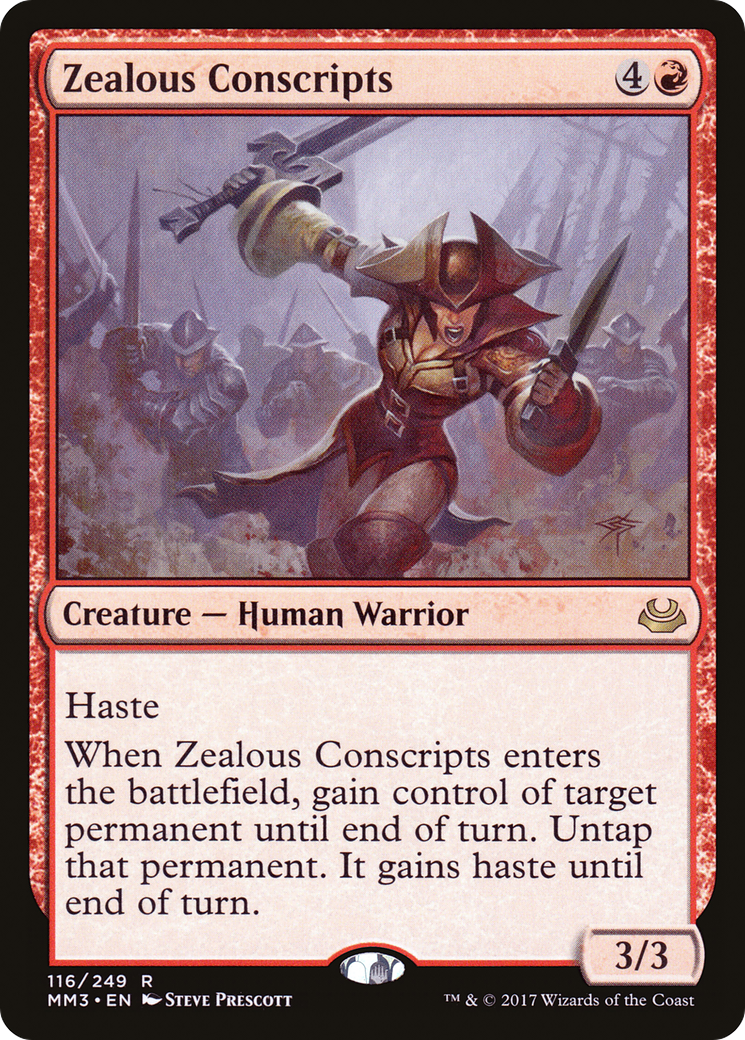 Image of Zealous Conscripts (MM3-116) - Modern Masters 2017 Foil