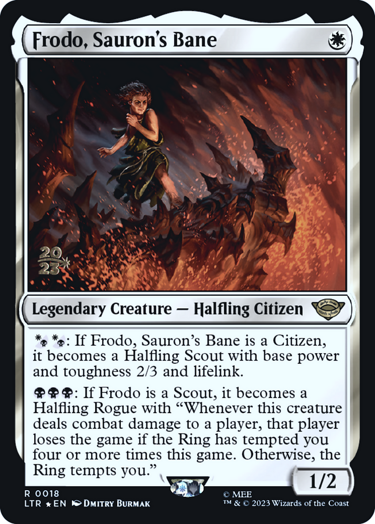 Image of Frodo, Sauron's Bane (PRE-018) - Tales of Middle-earth Promos Foil