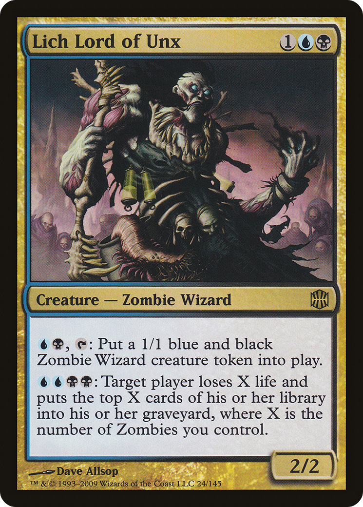 Image of Lich Lord of Unx (ARB-024) - Alara Reborn Foil
