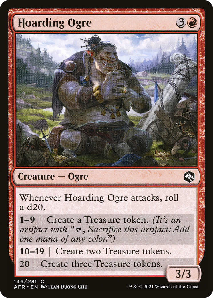 Image of Hoarding Ogre (AFR-146) - Adventures in the Forgotten Realms Foil
