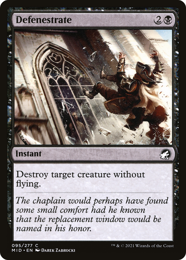 Image of Defenestrate (MID-095) - Innistrad: Midnight Hunt Foil