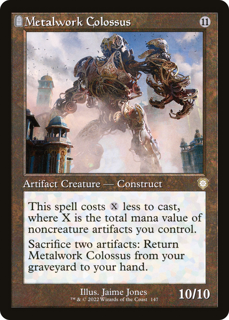 Image of Metalwork Colossus (Retro Frame) (BRC-147) - The Brothers' War Commander: (tombstone)