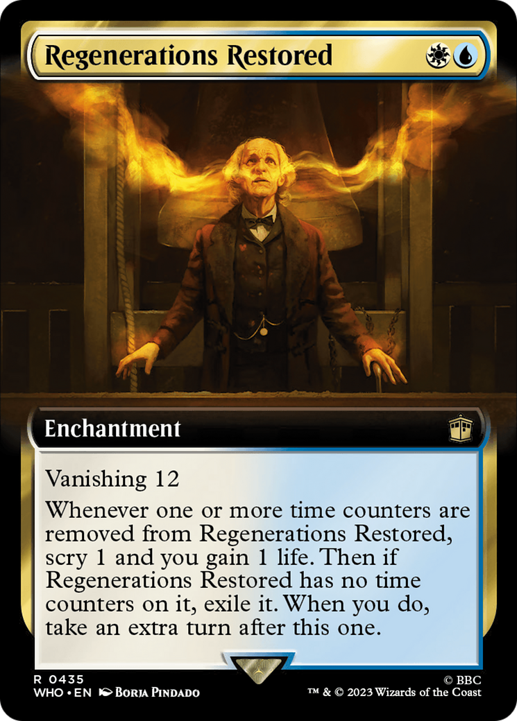 Image of Regenerations Restored (Extended Art) (WHO-435) - Doctor Who: (Extended Art) Foil