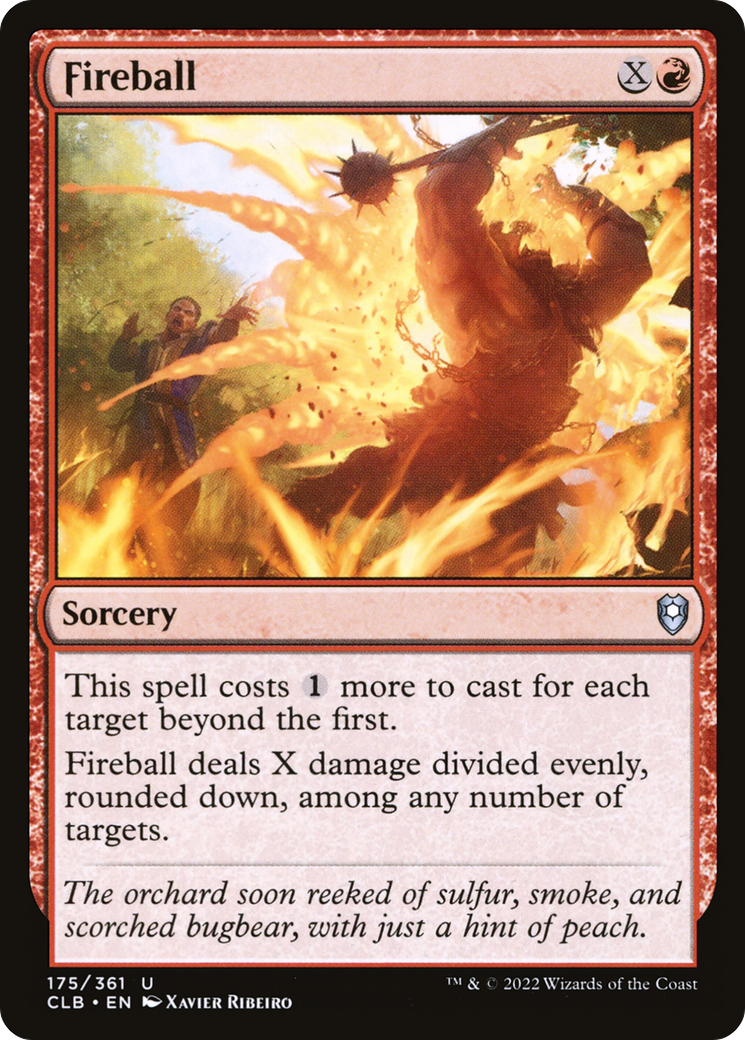 Image of Fireball (CLB-175) - Commander Legends: Battle for Baldur's Gate