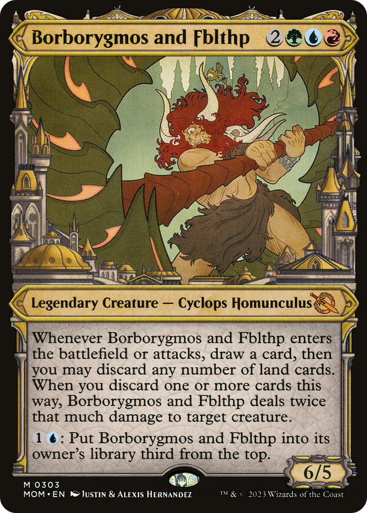 Image of Borborygmos and Fblthp (Showcase) (MOM-303) - March of the Machine: (Showcase) Foil