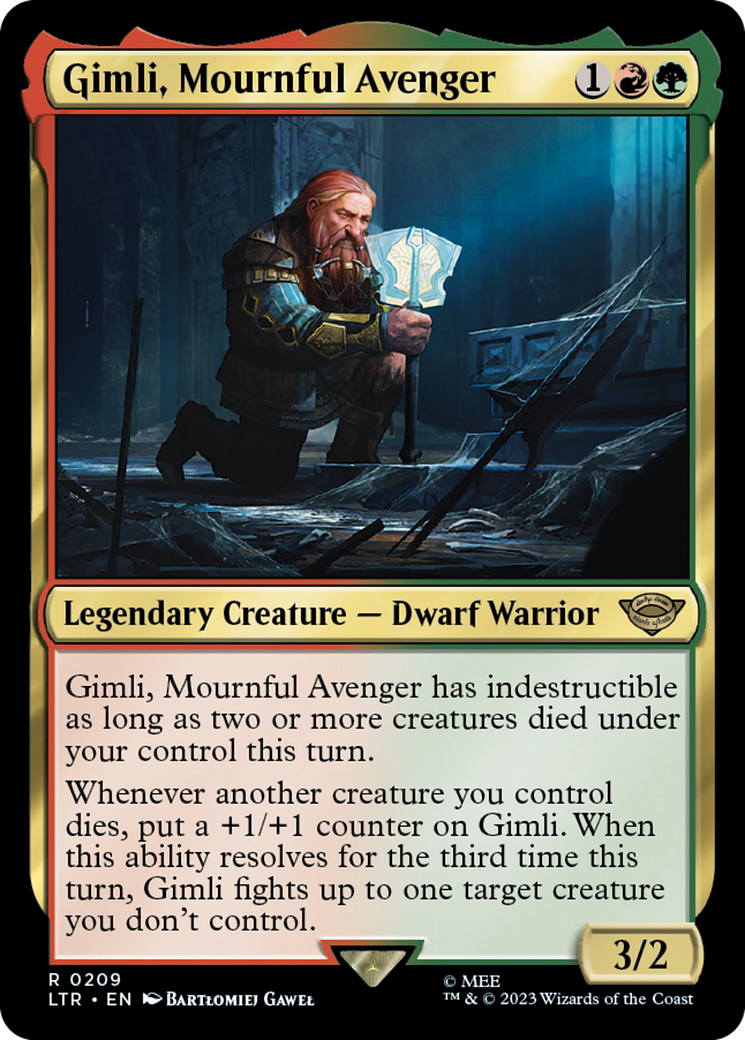 Image of Gimli, Mournful Avenger (LTR-209) - The Lord of the Rings: Tales of Middle-earth