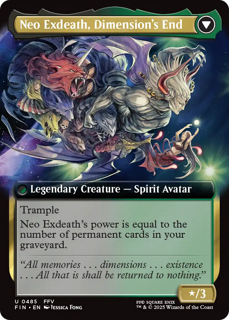 Image of Exdeath, Void Warlock (Extended Art) (FIN-485) - FINAL FANTASY: (Extended Art) Foil