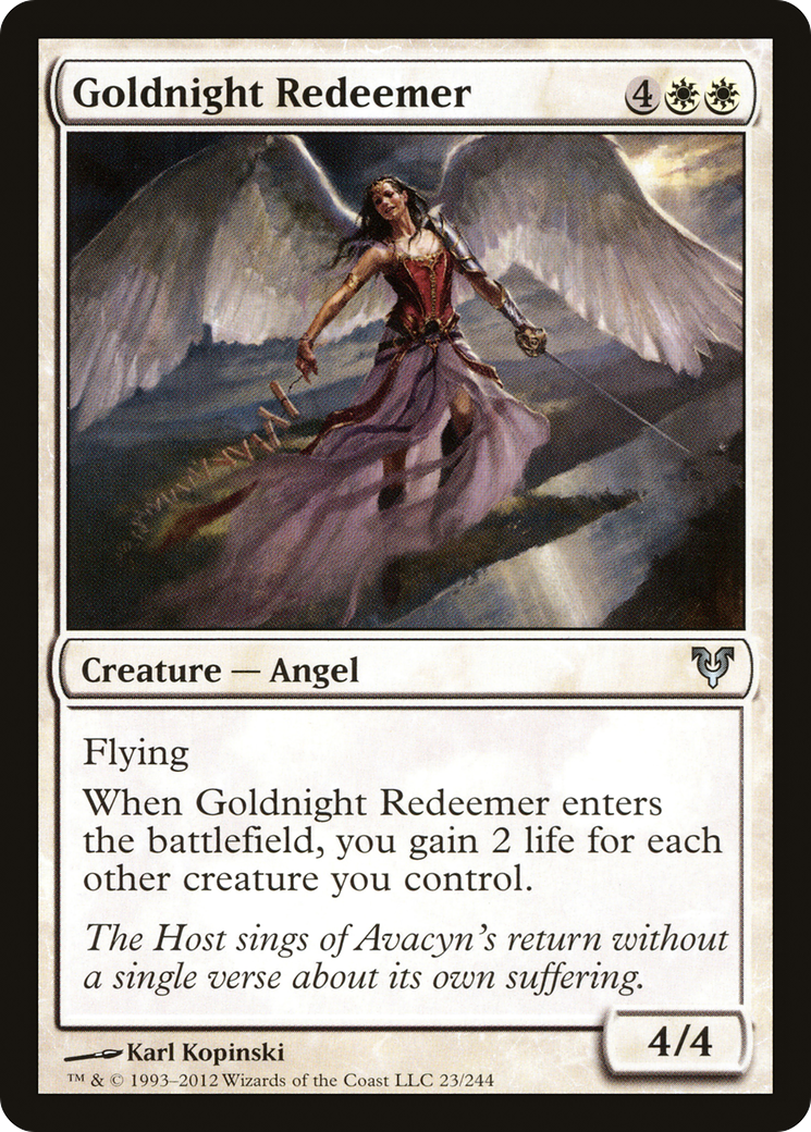 Image of Goldnight Redeemer (AVR-023) - Avacyn Restored Foil