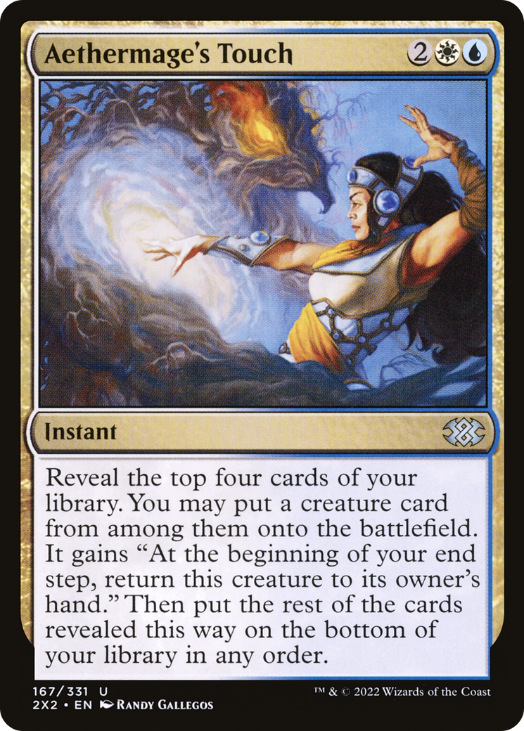 Image of Aethermage's Touch (2X2-167) - Double Masters 2022 Foil