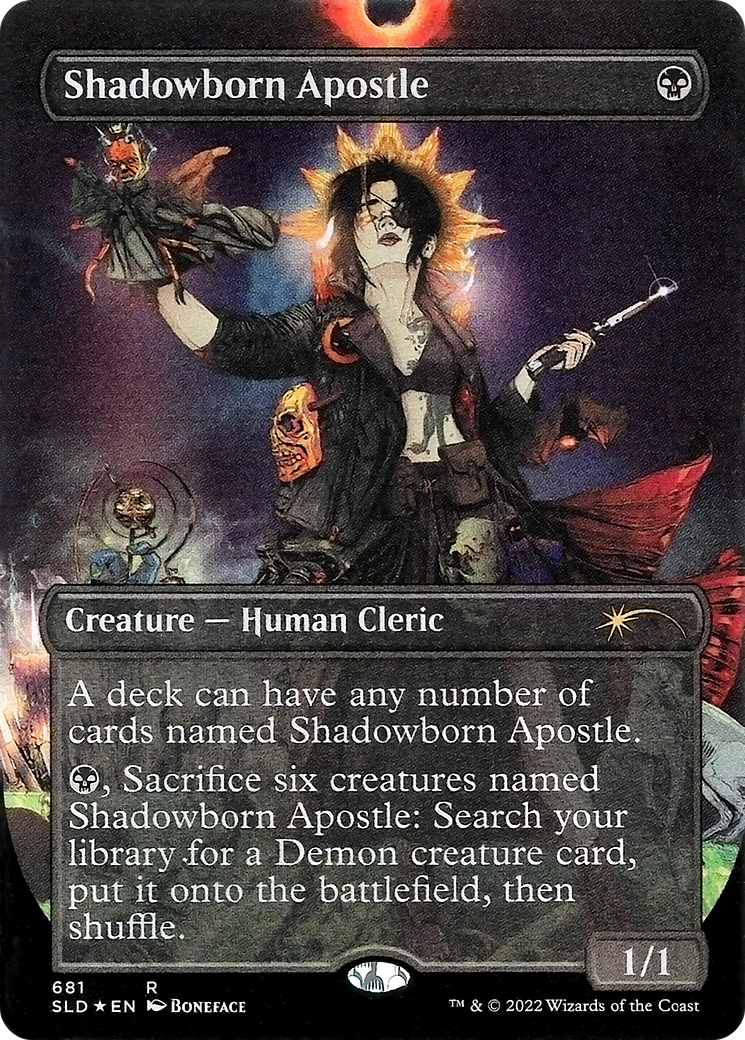 Image of Shadowborn Apostle (681) (SLD-681) - Secret Lair Drop (Borderless) Foil