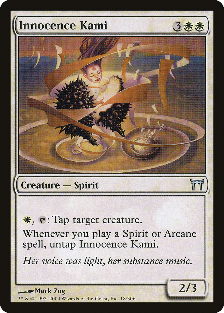 Image of Innocence Kami (CHK-018) - Champions of Kamigawa Foil
