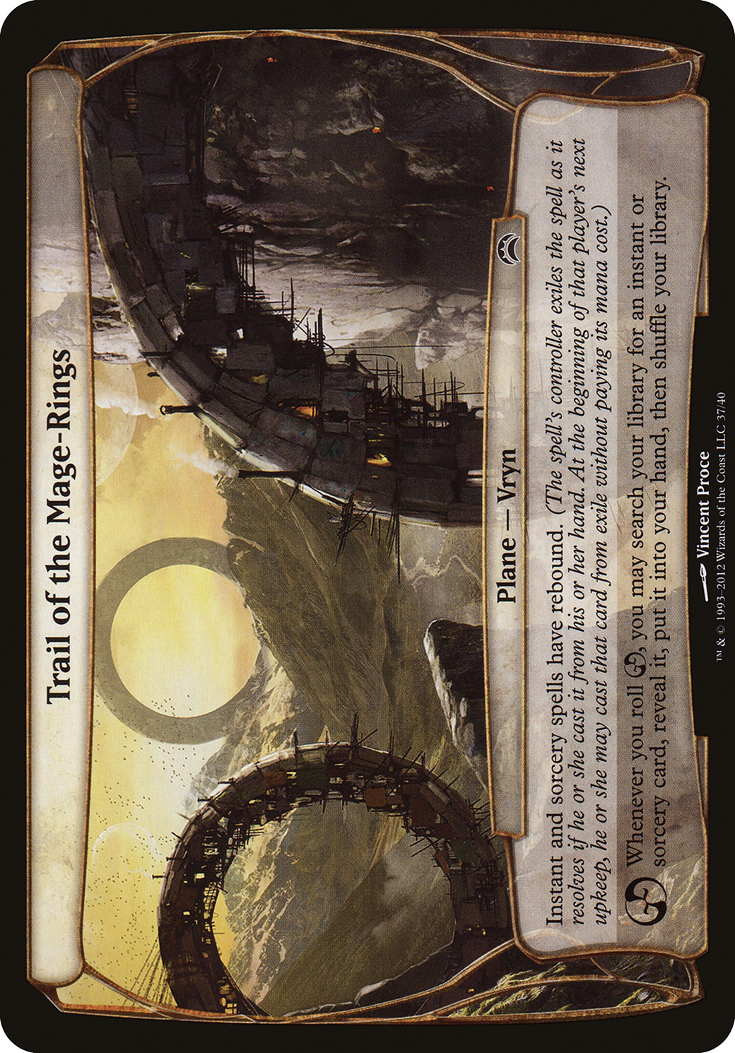 Image of Trail of the Mage-Rings (Planechase 2012) (OVER-037) - Planechase 2012 Planes