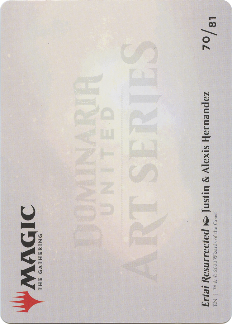 Image of Ertai Resurrected // Ertai Resurrected (ADMU-070) - Dominaria United Art Series (Borderless) Foil