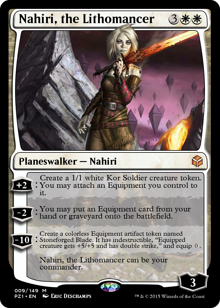 Image of Nahiri, the Lithomancer (PZ1-009) - Legendary Cube Prize Pack Foil