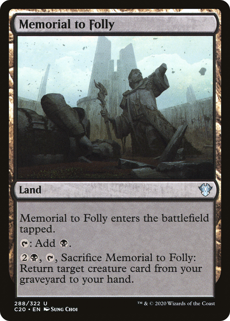 Image of Memorial to Folly (C20-288) - Commander 2020