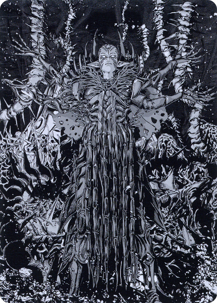 Image of Nissa, Ascended Animist // Nissa, Ascended Animist (AONE-074) - Phyrexia: All Will Be One Art Series (Borderless) Foil
