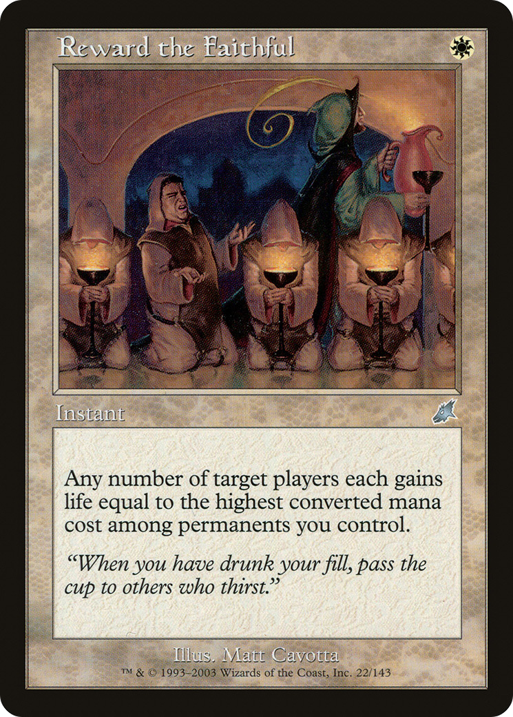 Image of Reward the Faithful (SCG-022) - Scourge Foil