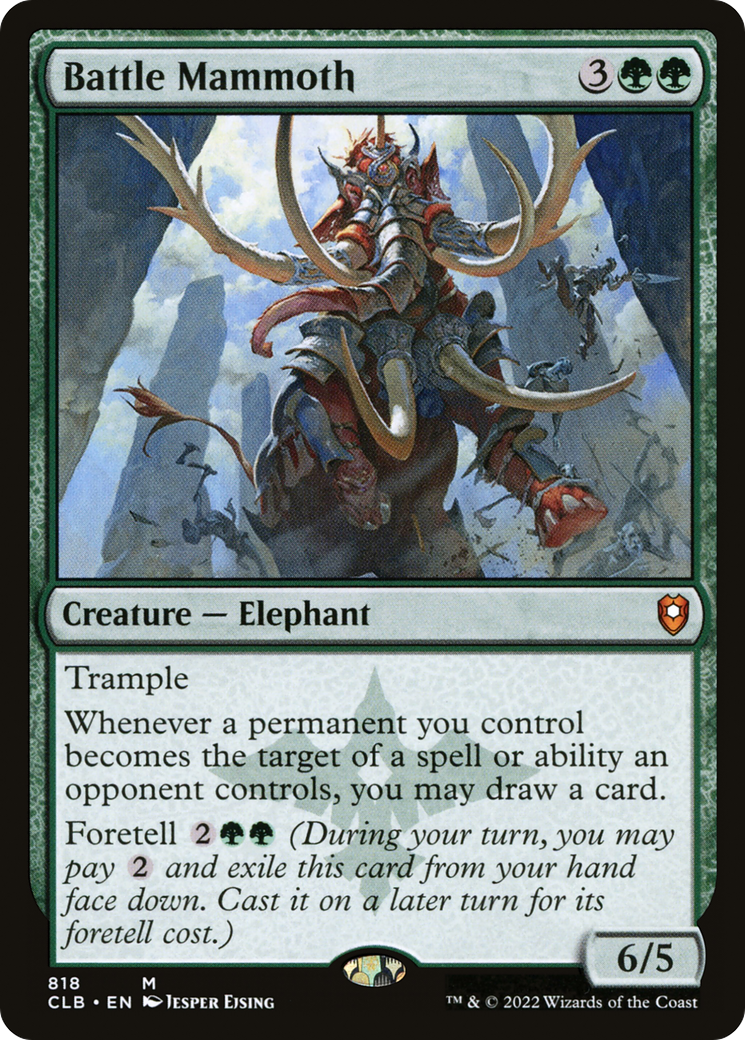 Image of Battle Mammoth (CLB-818) - Commander Legends: Battle for Baldur's Gate
