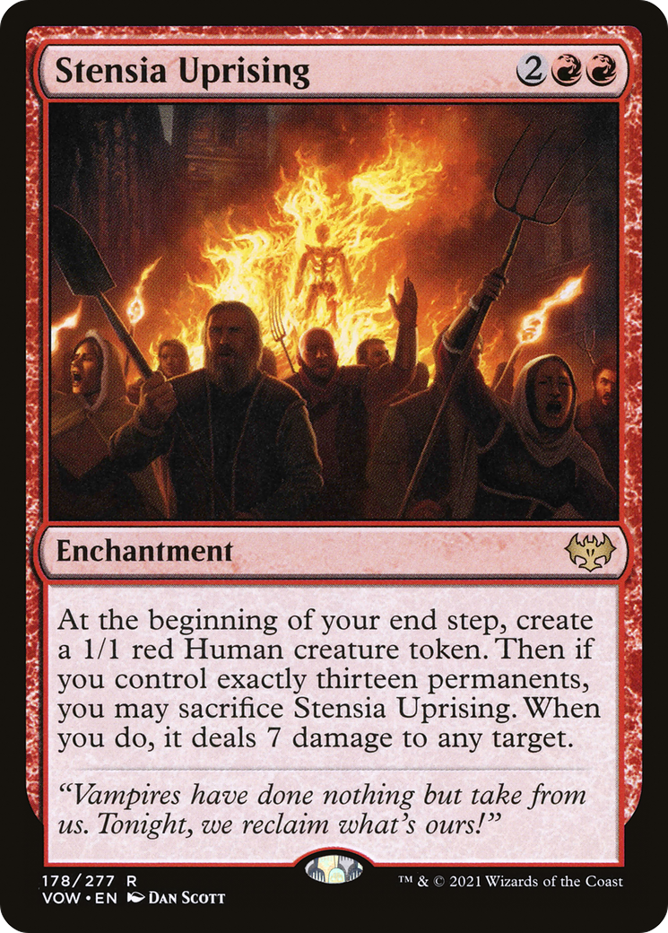 Image of Stensia Uprising (VOW-178) - Innistrad: Crimson Vow