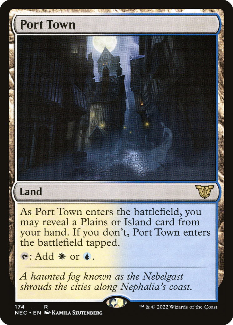 Image of Port Town (NEC-174) - Neon Dynasty Commander