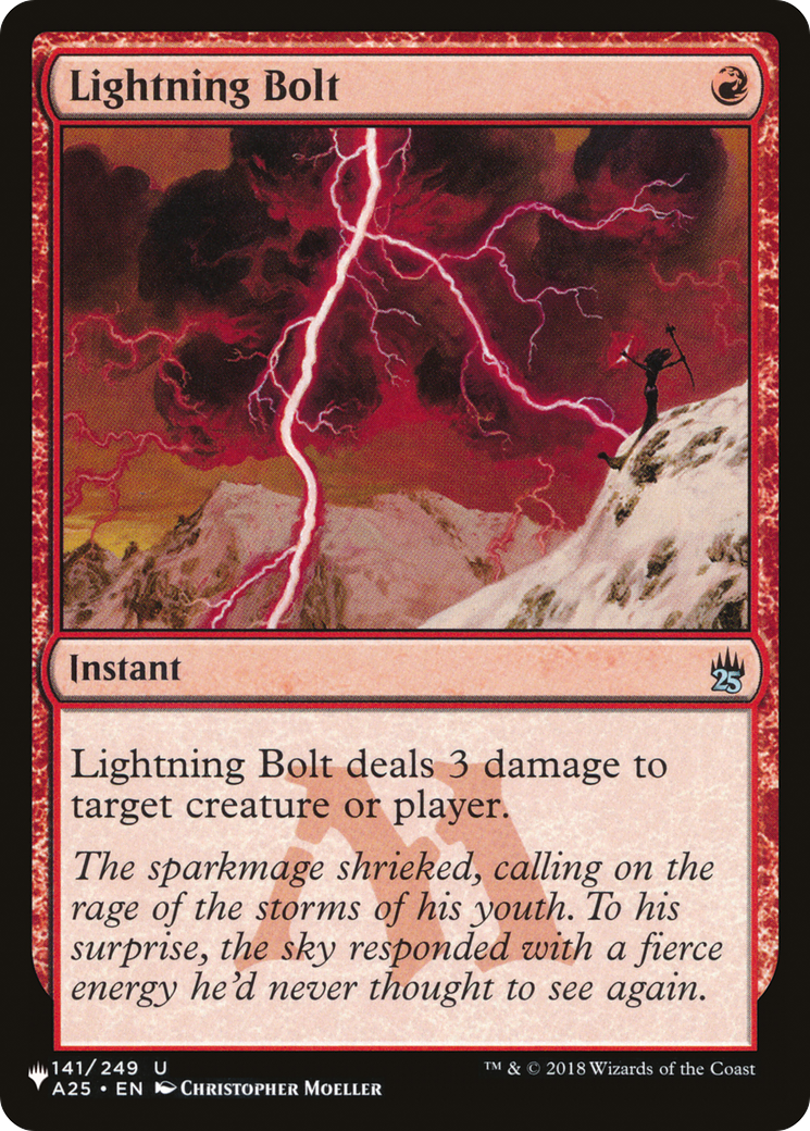 Image of Lightning Bolt (A25) (LIST-141/249) - The List