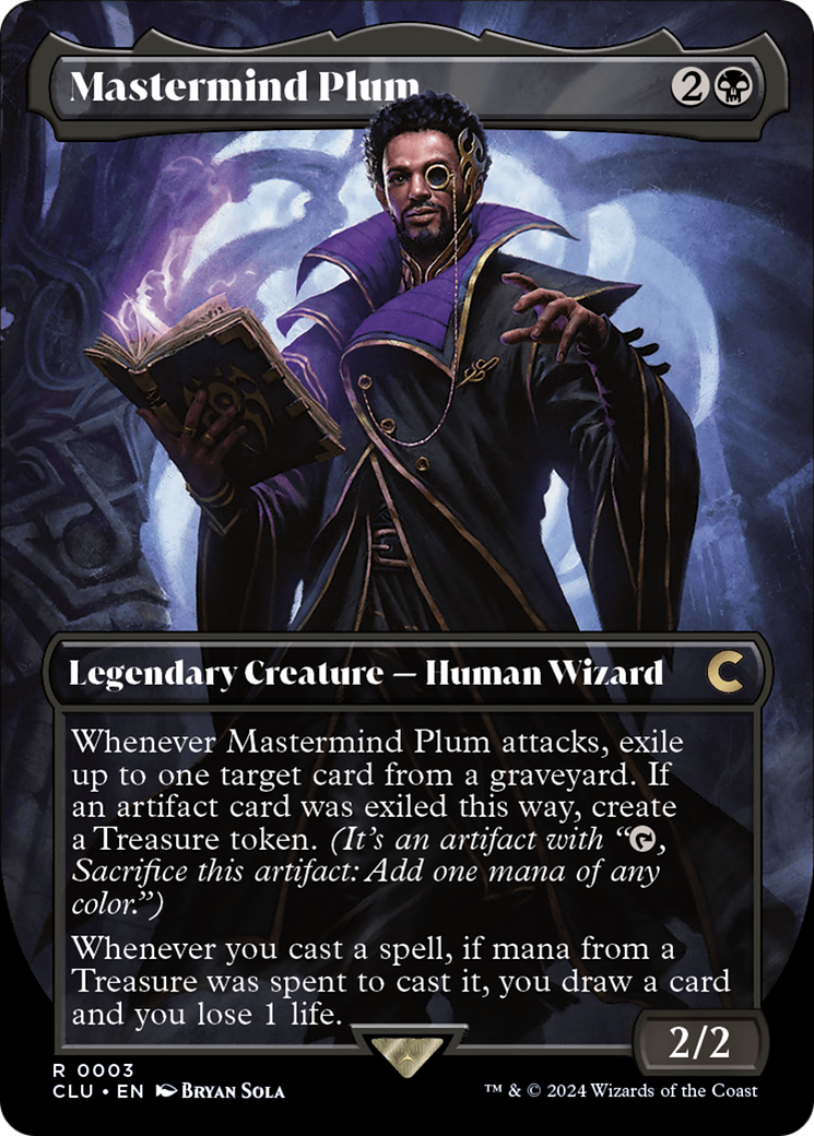 Image of Mastermind Plum (Borderless) (CLU-003) - Ravnica: Clue Edition (Borderless)