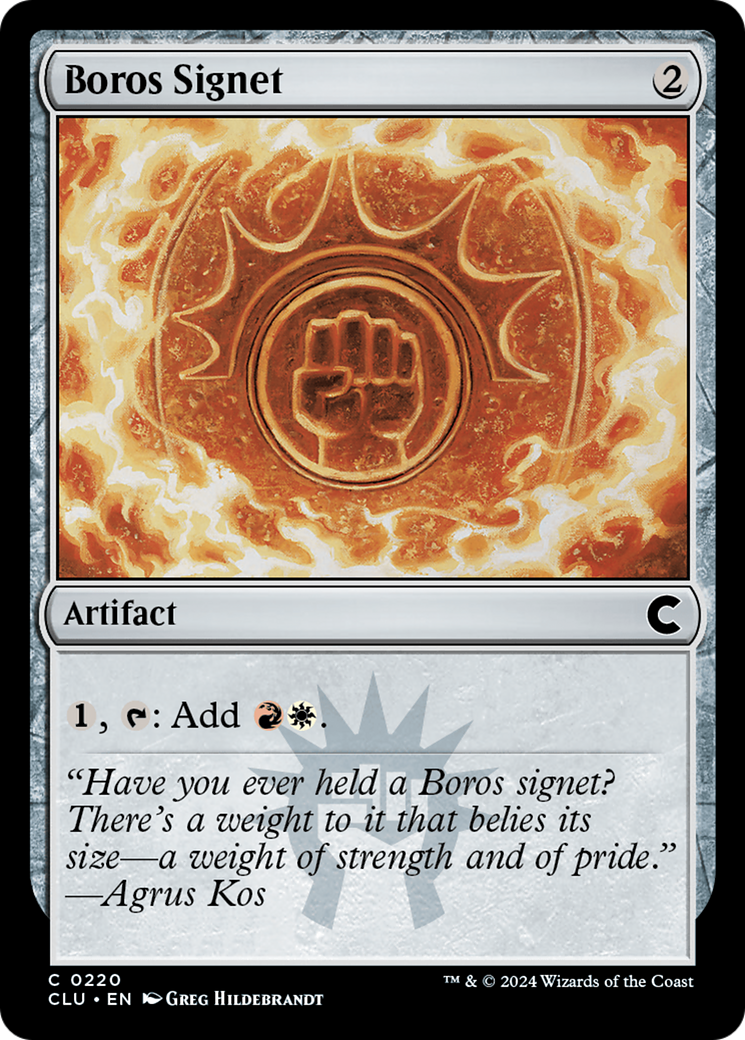 Image of Boros Signet (CLU-220) - Ravnica: Clue Edition