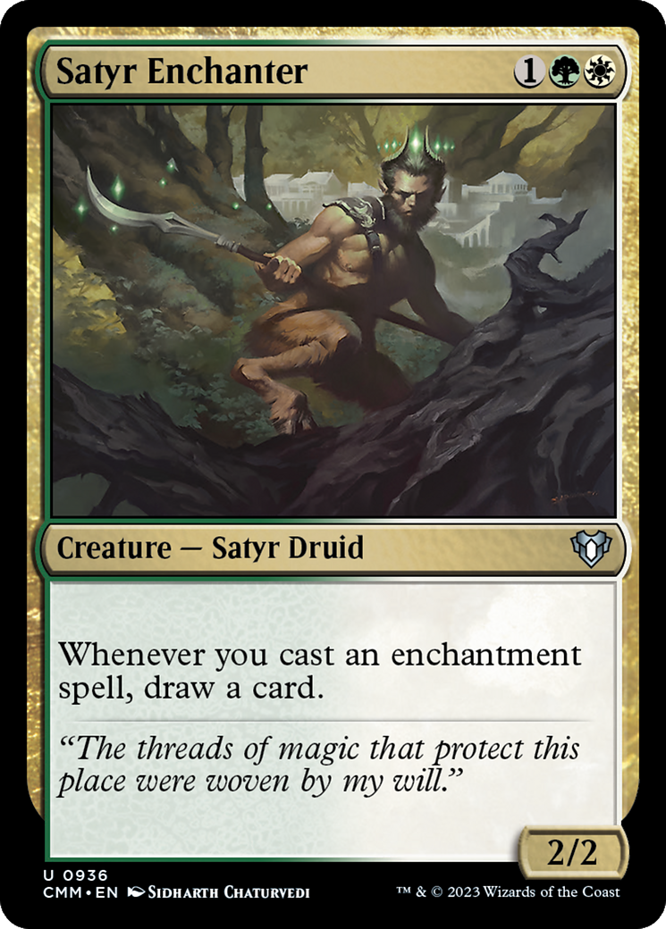 Image of Satyr Enchanter (CMM-936) - Commander Masters