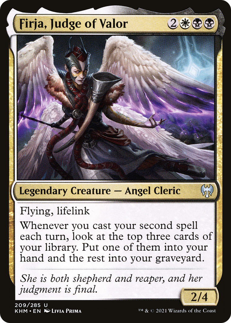 Image of Firja, Judge of Valor (KHM-209) - Kaldheim Foil