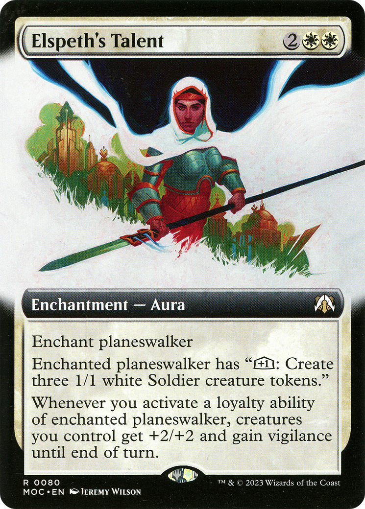 Image of Elspeth's Talent (Extended Art) (MOC-080) - March of the Machine Commander: (Extended Art) Foil