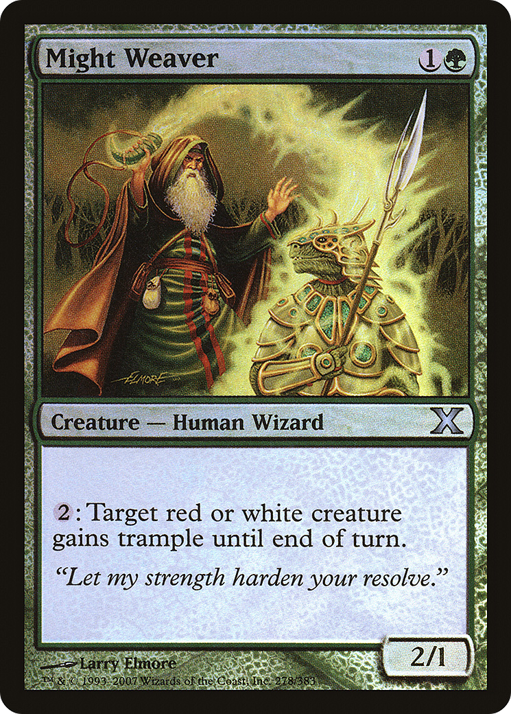 Image of Might Weaver (10E-278★) - Tenth Edition Foil