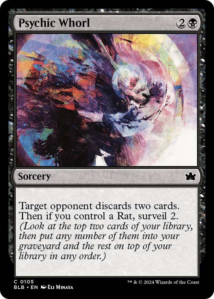 Image of Psychic Whorl (BLB-105) - Bloomburrow