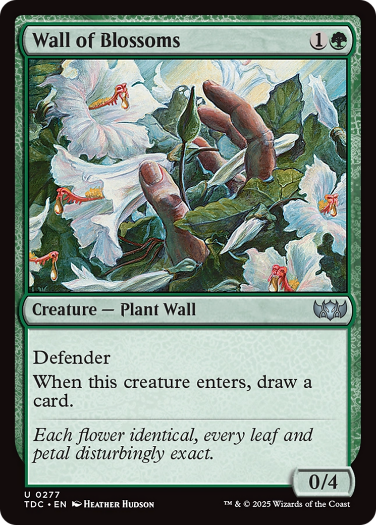 Image of Wall of Blossoms (TDC-277) - Commander: Tarkir: Dragonstorm