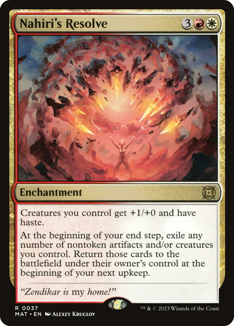 Image of Nahiri's Resolve (MAT-037) - March of the Machine: The Aftermath Foil