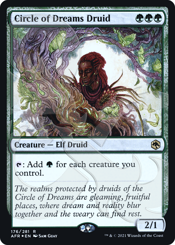Image of Circle of Dreams Druid (AFR&-176) - Adventures in the Forgotten Realms Promos Foil