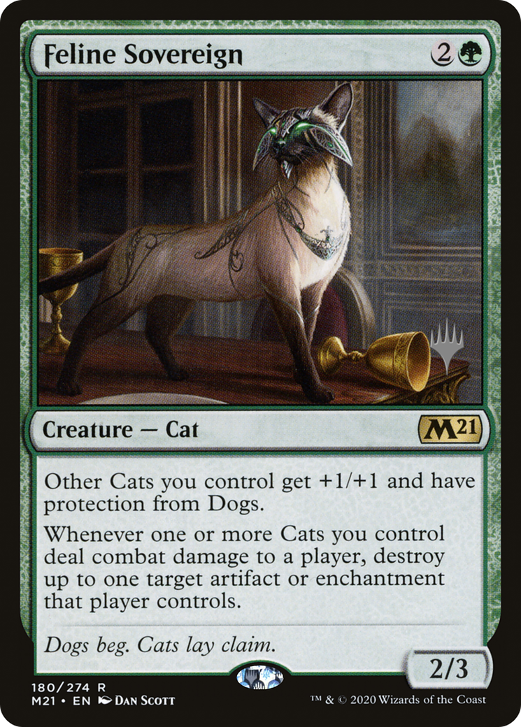 Image of Feline Sovereign (PPM21-180) - Core Set 2021 Promos Foil