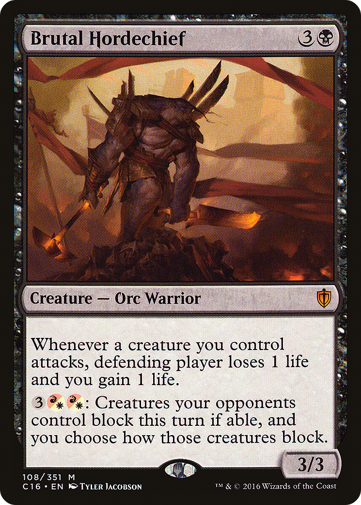 Image of Brutal Hordechief (C16-108) - Commander 2016