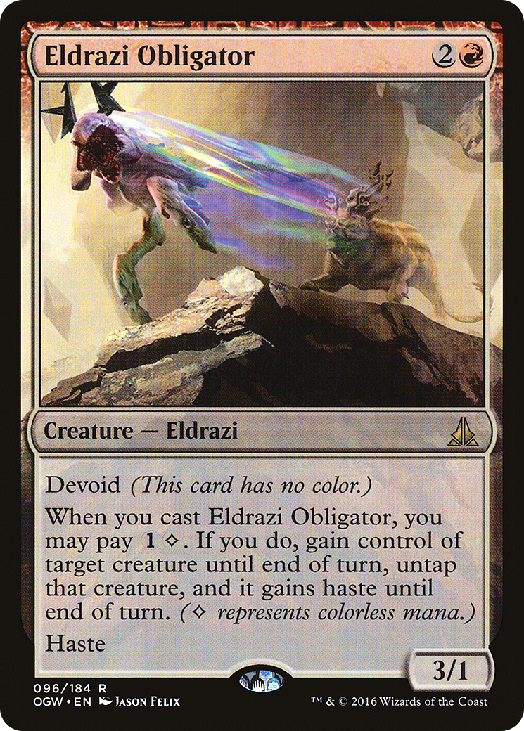 Image of Eldrazi Obligator (OGW-096) - Oath of the Gatewatch: (devoid)